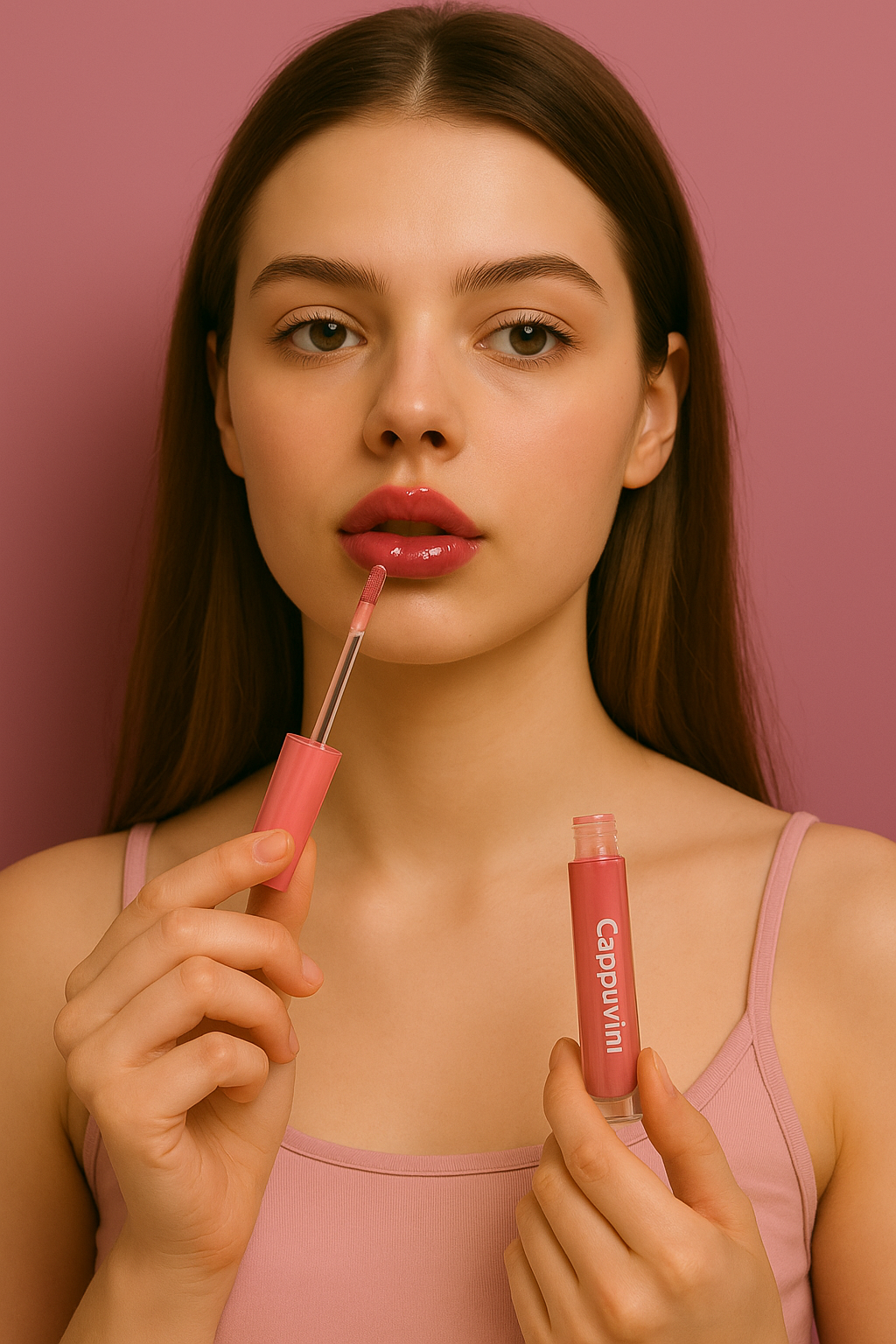 Cherry Pink Mirror Water Lip Gloss