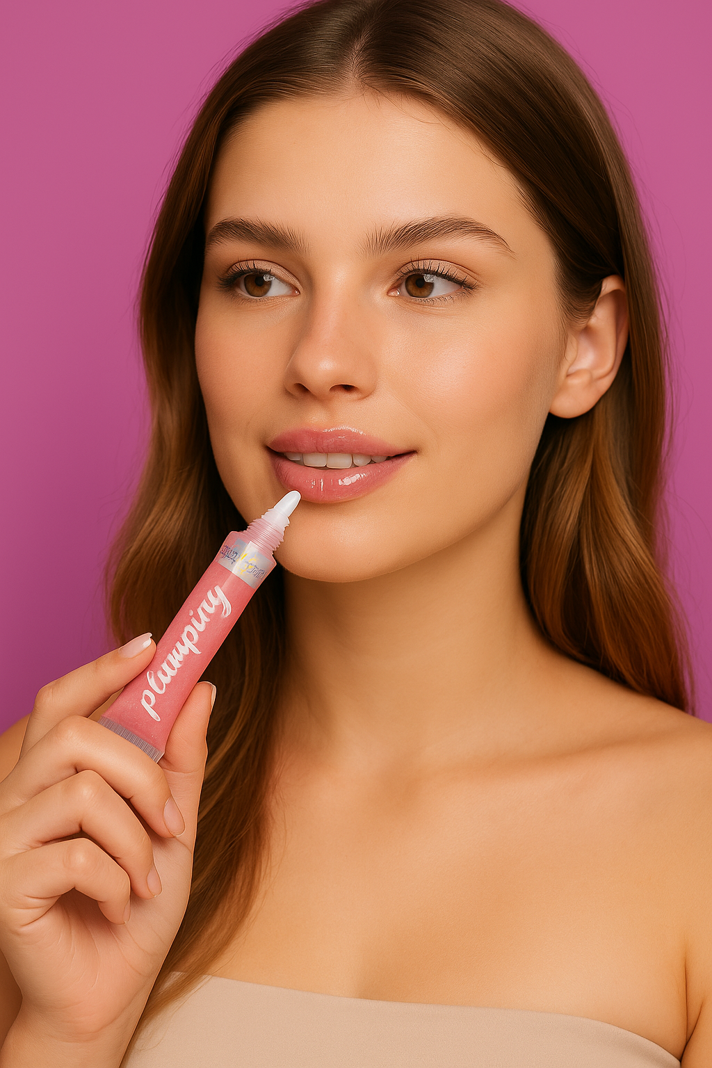 Lip Gloss with Fuller Lip Effect