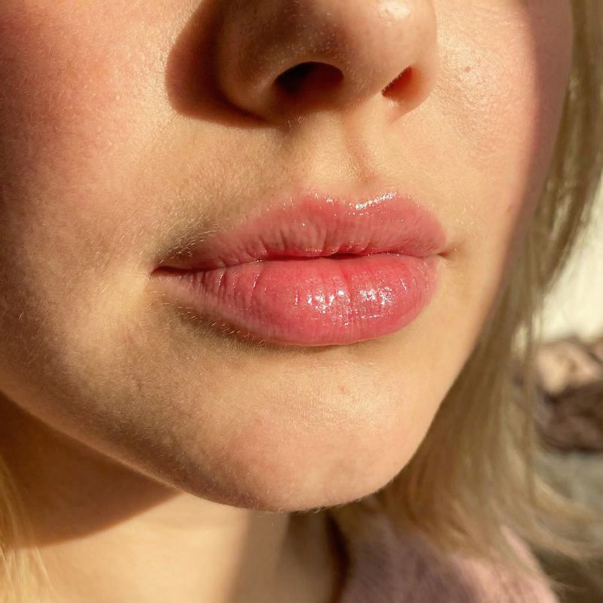 Before image for Lip Gloss with Fuller Lip Effect