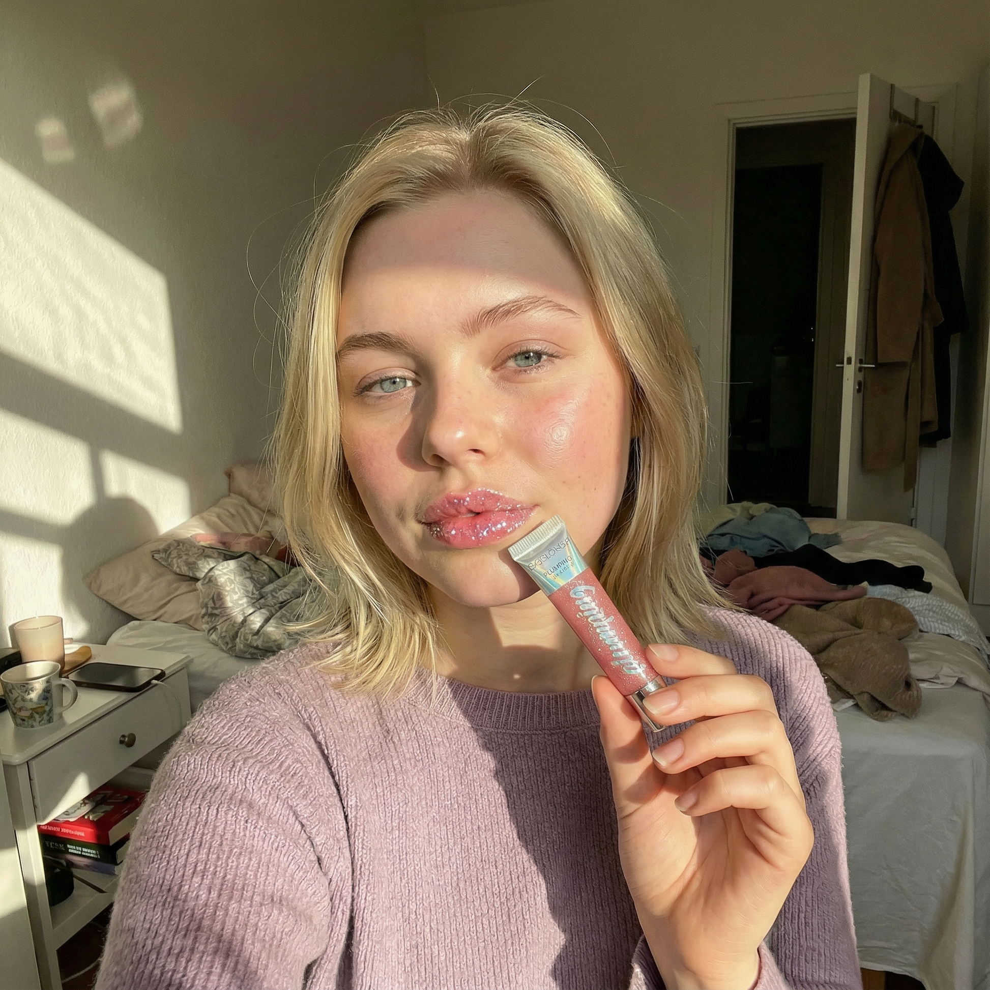 Lip Gloss with Fuller Lip Effect